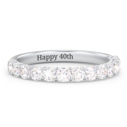 Classic Shared Prong Half Eternity Wedding Band - 3/4 ct. tw.
