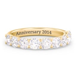 Classic Shared Prong Half Eternity Wedding Band - 1 1/2 ct. tw.