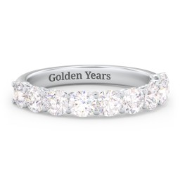 Classic Shared Prong Half Eternity Wedding Band - 1 1/2 ct. tw.