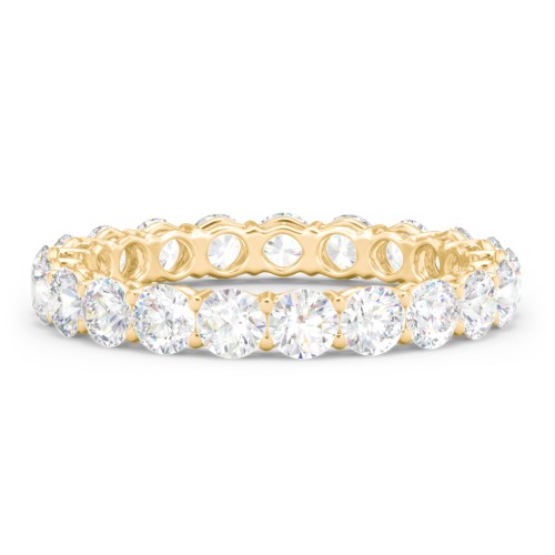 Classic Shared Prong Eternity Wedding Band - 2 ct. tw. – 9kt Yellow Gold with Lab Diamonds