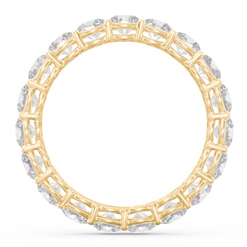 Classic Shared Prong Eternity Wedding Band - 3 ct. tw. – 9kt Yellow Gold with Lab Diamonds