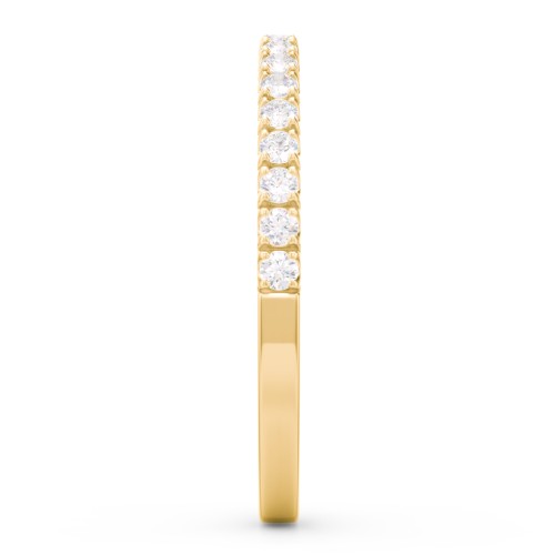 Micro Pavé Half Eternity Wedding Band - 1/4 ct. tw.