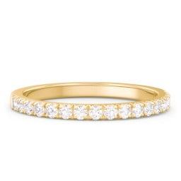 Micro Pavé Half Eternity Wedding Band - 1/3 ct. tw.