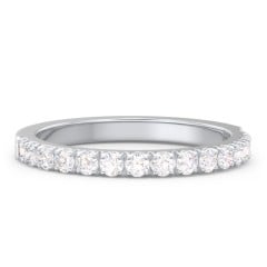 Micro Pavé Half Eternity Wedding Band - 1/2 ct. tw.