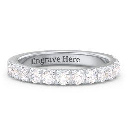 Micro Pavé Half Eternity Wedding Band - 3/4 ct. tw.