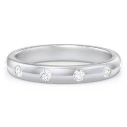 Flush Set Diamond Eternity Wedding Band