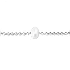 Linked Freshwater Pearl Bracelet
