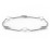 Sterling Silver and Pearl Bracelet with Twisted Ring Charms – Sterling Silver