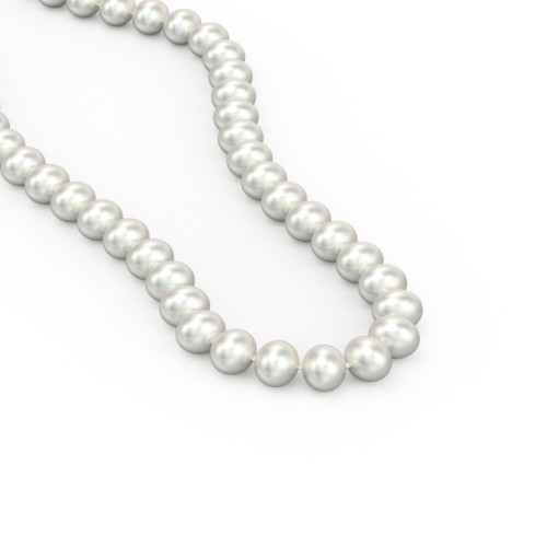 Classic 6mm Freshwater Pearl Necklace with Sterling Silver Clasp