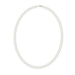 Classic 6mm Freshwater Pearl Necklace with Sterling Silver Clasp
