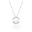 Sterling Silver Freshwater Pearl and Cubic Zirconia Circle Pendant – Sterling Silver