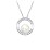 Sterling Silver Freshwater Pearl and Cubic Zirconia Circle Pendant – Sterling Silver