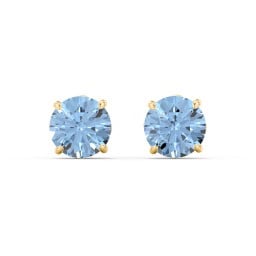 1 Carat Solitaire Stud Earrings