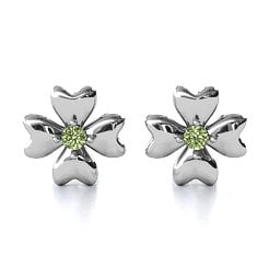 Four Heart Clover Earrings