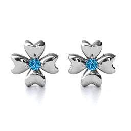 Four Heart Clover Earrings