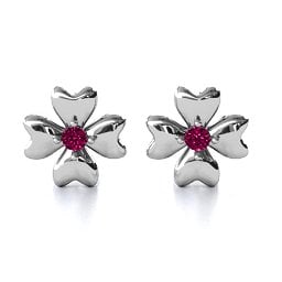 Four Heart Clover Earrings