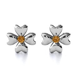 Four Heart Clover Earrings