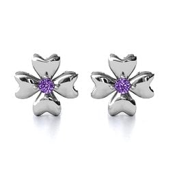 Four Heart Clover Earrings