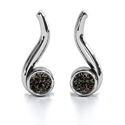 Swirl Drop Earrings in 925 Sterling Silver