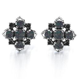 Glittering Multi Stone Earrings