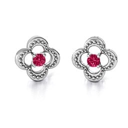 Shimmering Clover Earrings