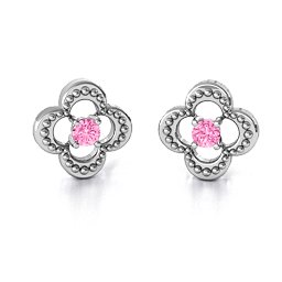 Shimmering Clover Earrings
