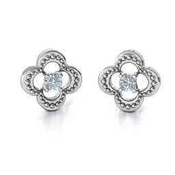 Shimmering Clover Earrings