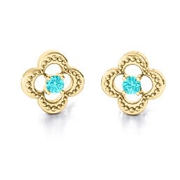 Shimmering Clover Earrings