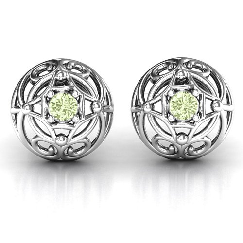 Elegant Filigree Dome Earrings