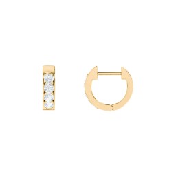 Personalised Gemstone Huggie Earrings