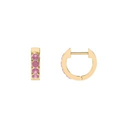 Personalised Gemstone Huggie Earrings