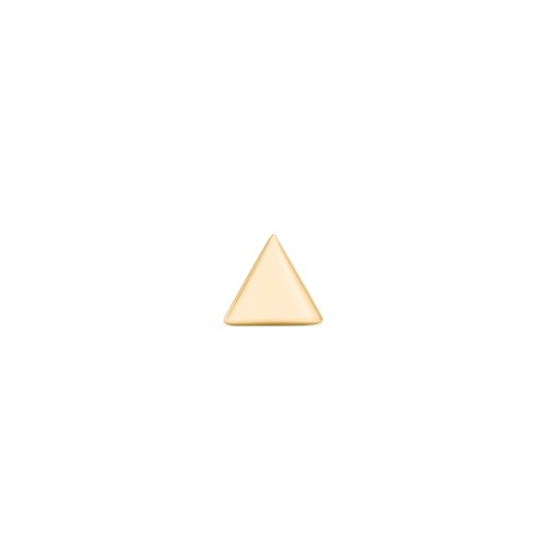 Triangle Shape Single Stud – 9kt Yellow Gold