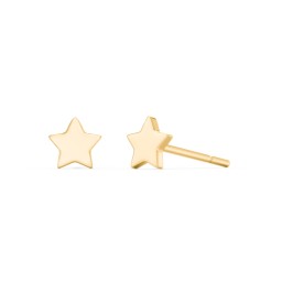 Star Shaped Stud Earrings in 9K Solid Yellow Gold