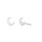 Moon Stud Earrings – Sterling Silver