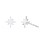 Starburst Stud Earrings – Sterling Silver