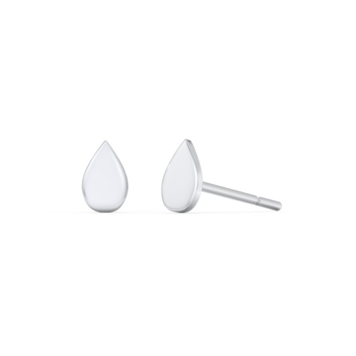 Raindrop Stud Earrings – Sterling Silver