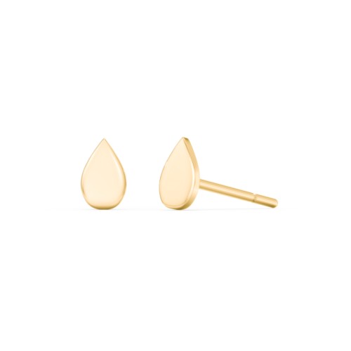 Raindrop Stud Earrings – 9kt Yellow Gold