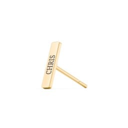 Engravable Petite Bar Single Stud