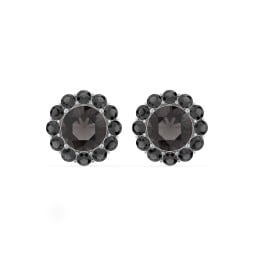 Halo Round Stud Earrings