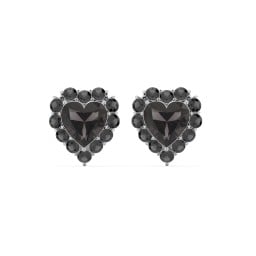 Halo Heart Stud Earrings