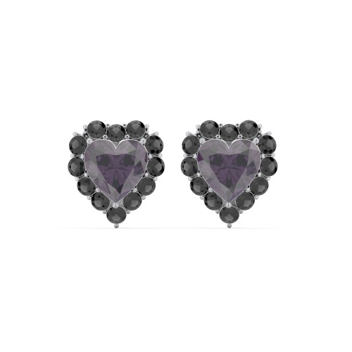 Halo Heart Stud Earrings