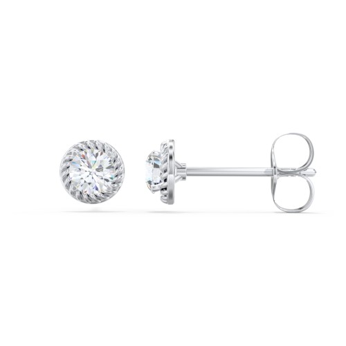 Twisted Rope Diamond Stud Earrings - 0.25 ct. tw.