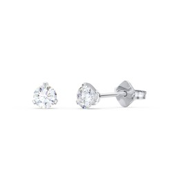 Diamond Martini Stud Earrings - 0.20 ct. tw. in 14K Solid White Gold with Lab Diamond
