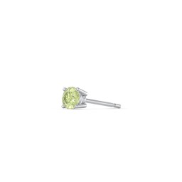 Classic Birthstone Single Stud in 925 Sterling Silver with Peridot
