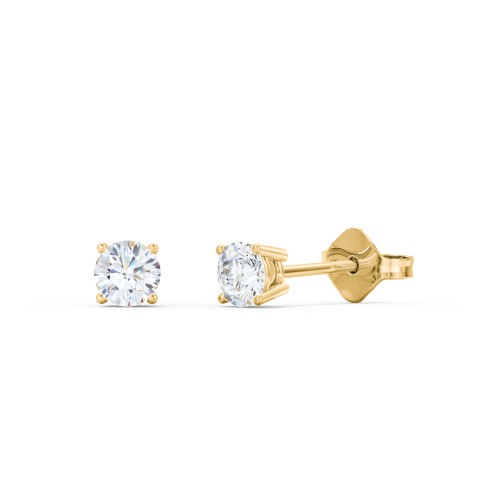 Classic Diamond Stud Earrings - 0.25 ct. tw. – 14K Yellow Gold with Lab Diamond