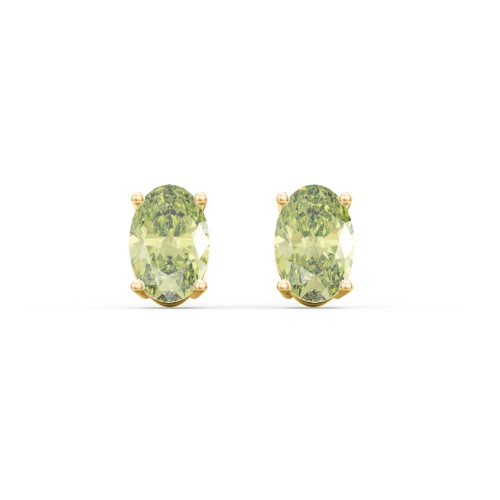 Classic Oval Birthstone Stud Earrings