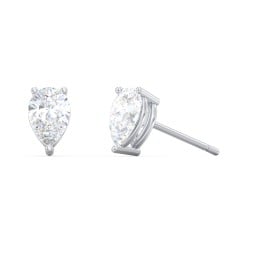 Classic Pear Cut Stud Earrings