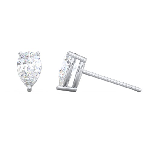 Classic Pear Cut Stud Earrings