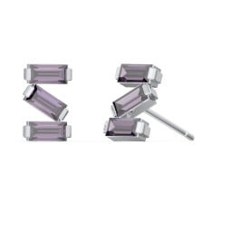 Baguette Scatter Stud Earrings