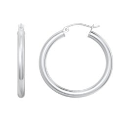Large Tube Hoop Earrings
